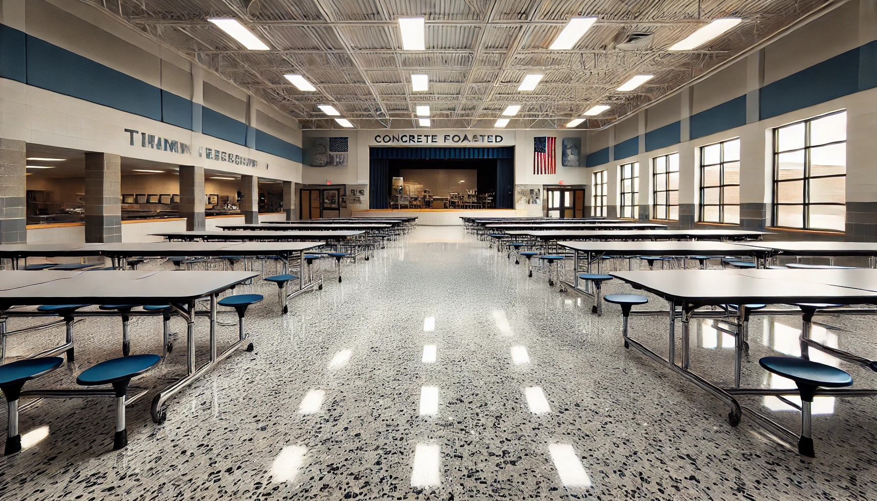 School concrete coated floors example by Titan Garage Flooring