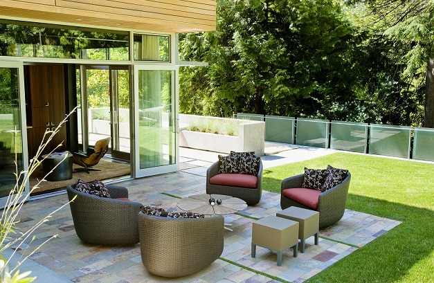 Backyard Patio Area, concrete patio, residential services, titan garage flooring solutions tampa